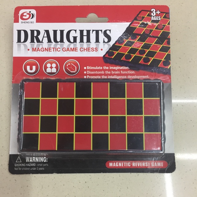 国际象棋 DRAUGHTS 吸卡西洋跳棋 带磁性棋图