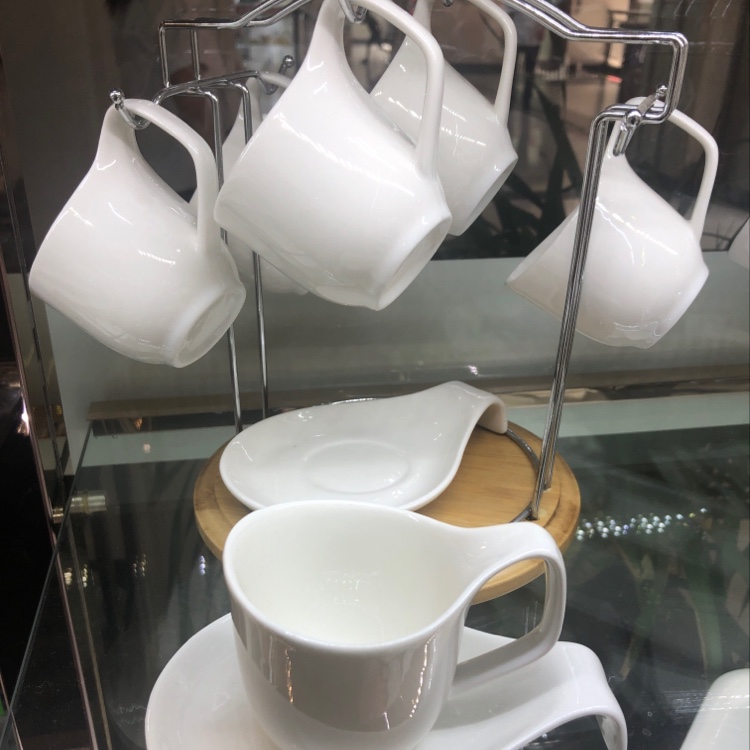 Hierro rack café tazas y platos Specification image