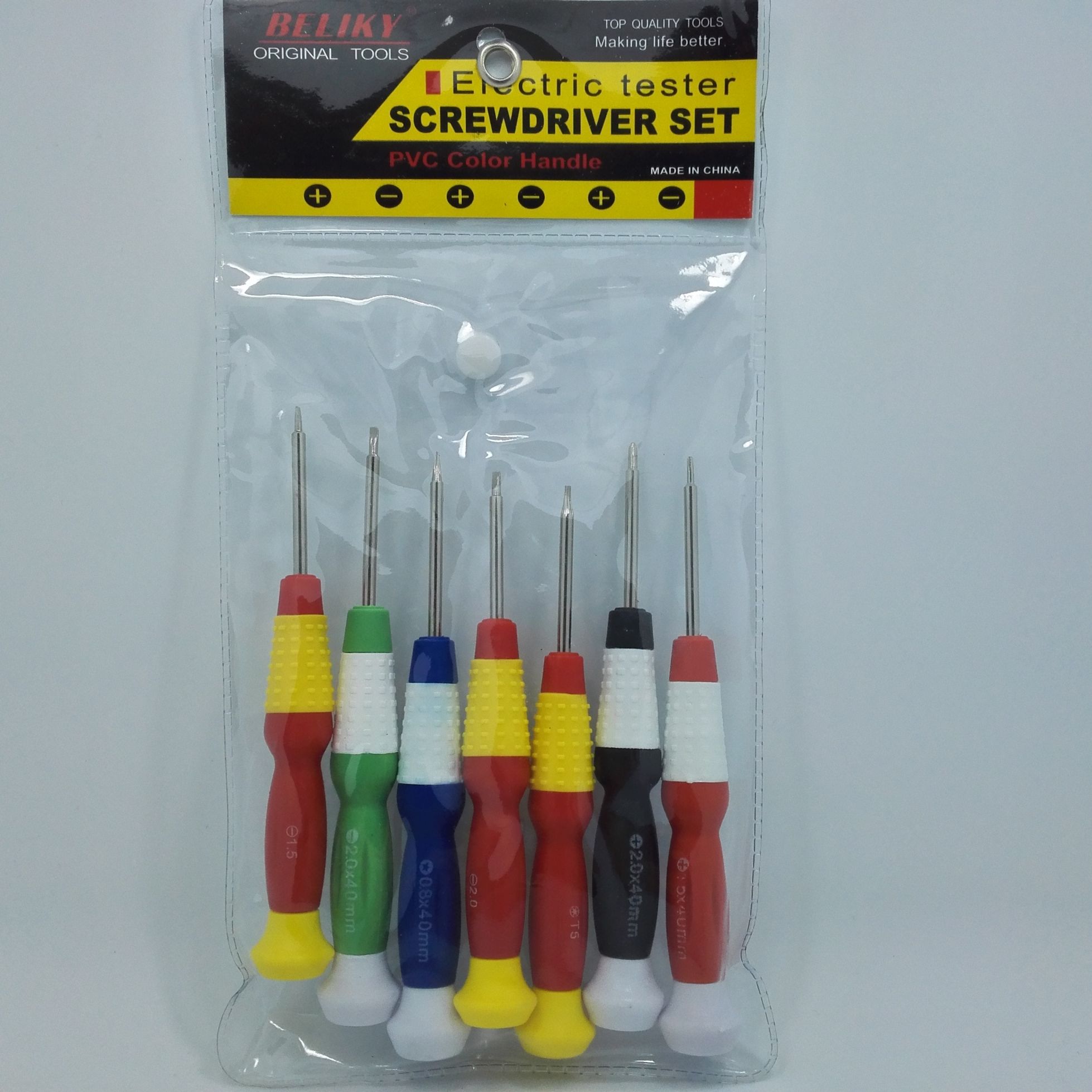 贝立其7PC电讯批螺丝刀电信终端拆装维修工具葫芦柄改锥起子产品图