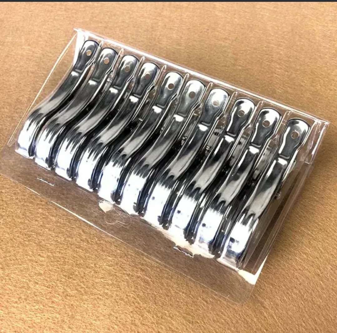 Caja de 10 clips no oxidados de tamaño medio