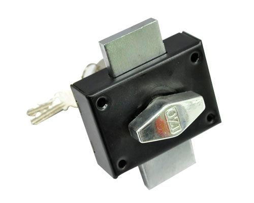 Unlock the door in the lock - full figure