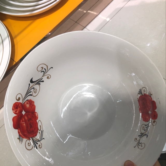 10-inch red flower ceramic bowls, plates and dishes, special offer, in stock, in stock details Picture
