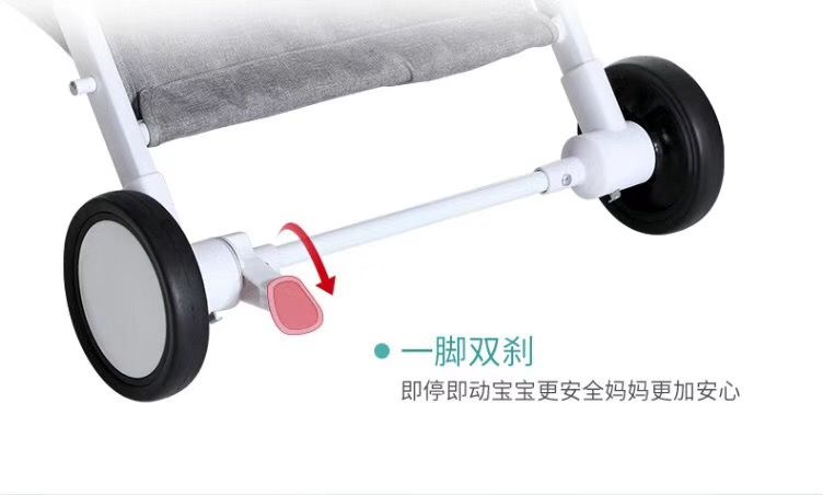 马卡龙新色儿童口袋车可折叠婴儿车可带上飞机童车详情图6