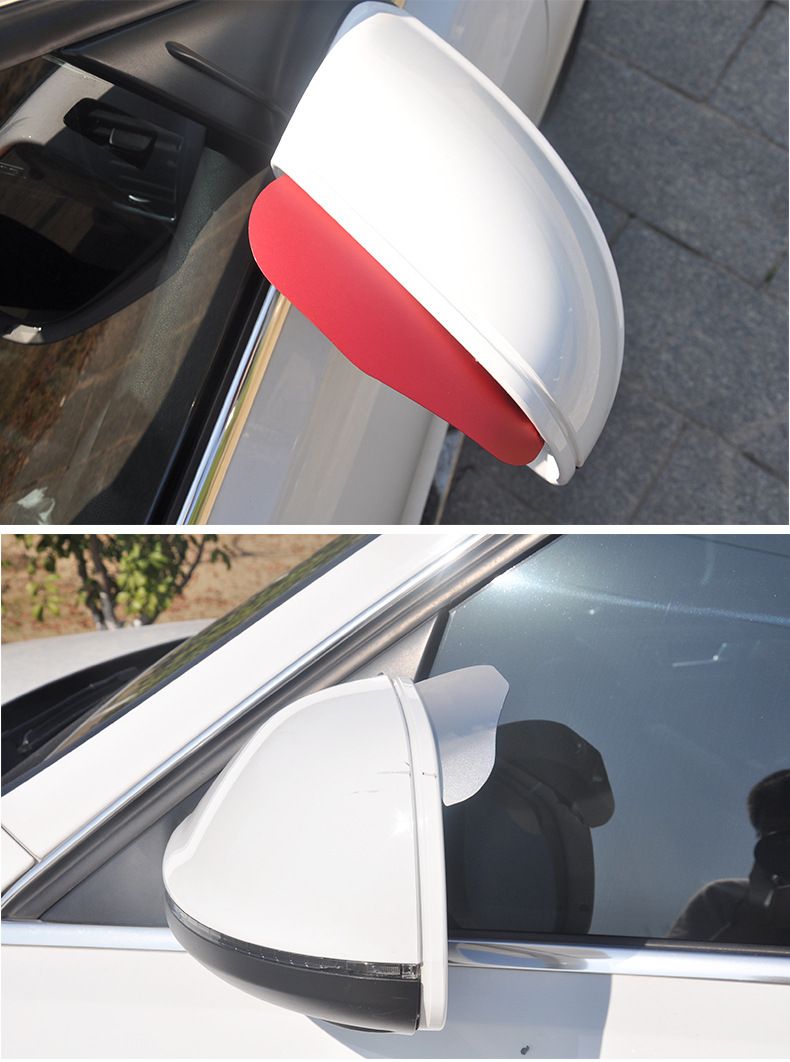 The car rearview mirror rain shield is made of aluminum alloy, which is heat-resistant and does not deform. It provides rain and rain protection for rearview mirrors detail image 7