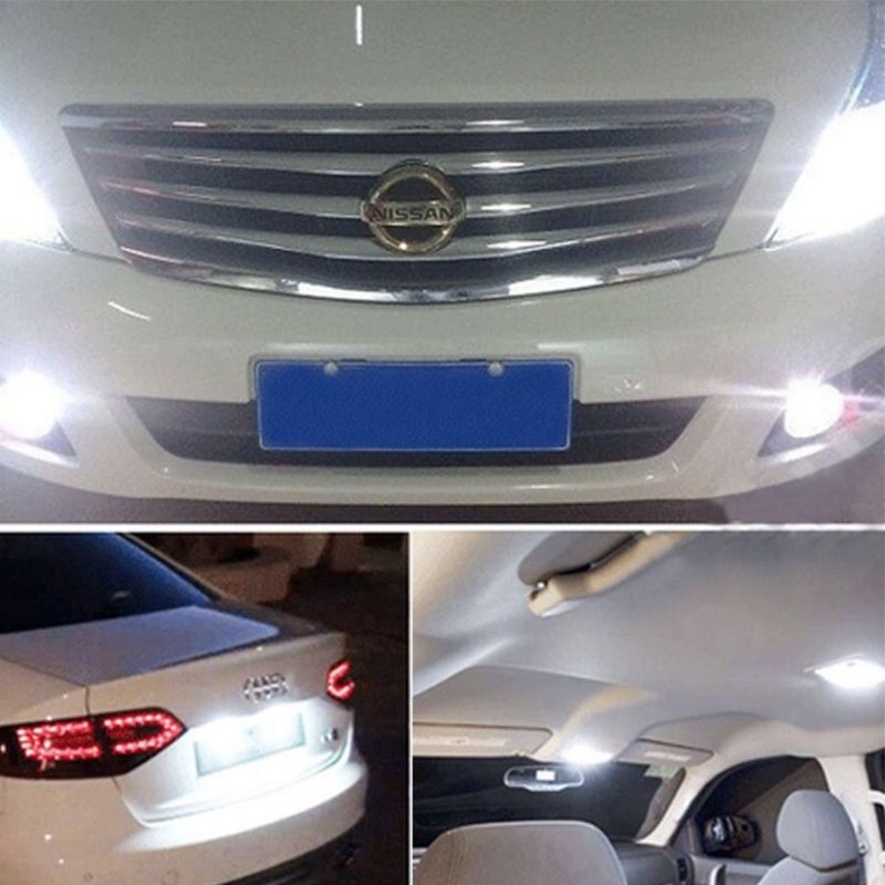 Decoding led car light W5W T10 5050 5SMD width indicator light reading light license plate light led bulb detail image 3