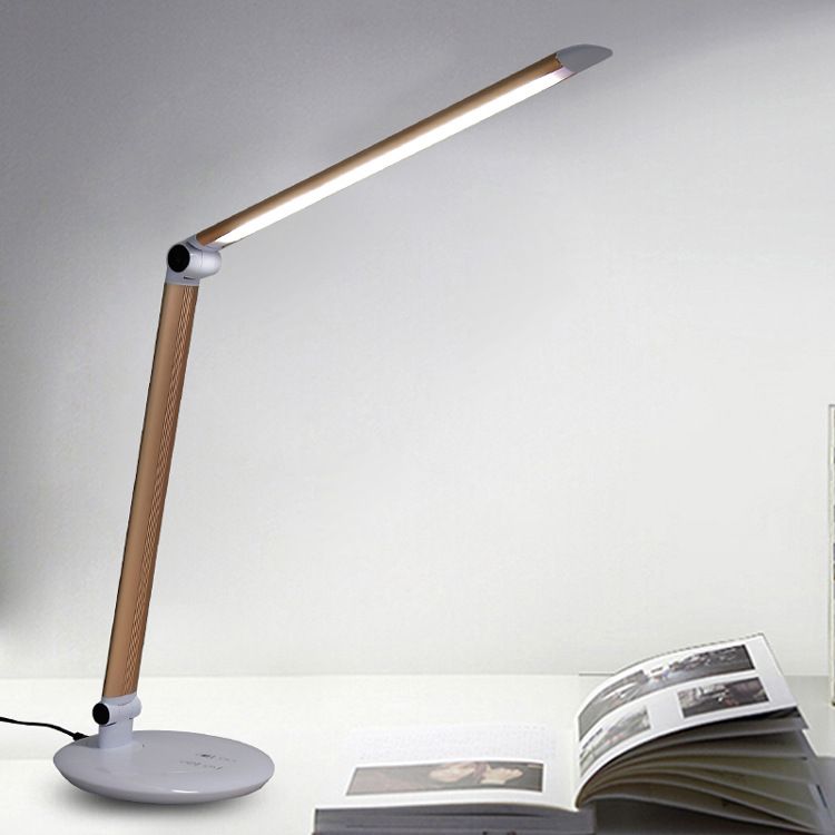 LED eye-care office lamp College student bedroom bedside table lamp student dormitory long-arm folding lamp