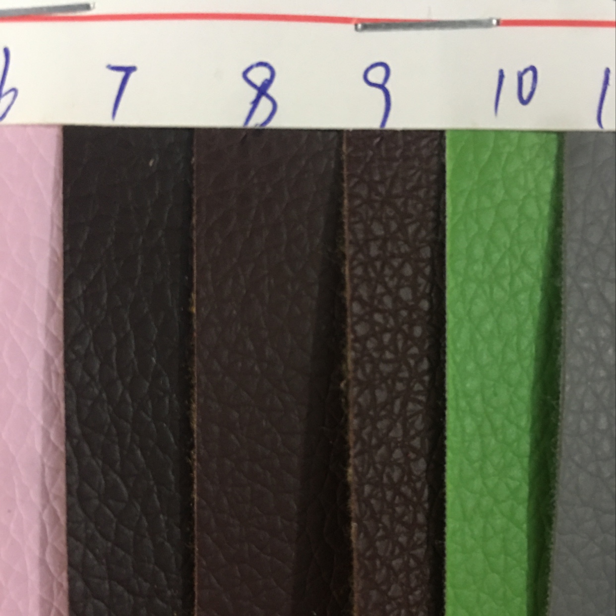 Direct sales of the latest PVC leather products with large lychee patterns in stock, including high, medium and low-end bags, sofas, shoes and fabrics Specification image