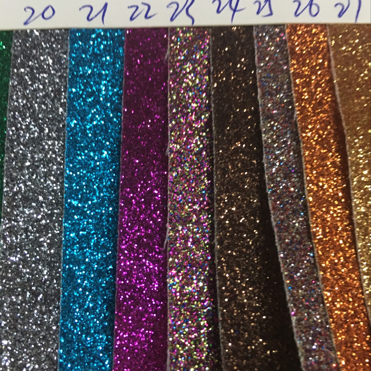 Grit leather, golden onion powder leather. Shiny pink leather, gold pink leather Item Picture