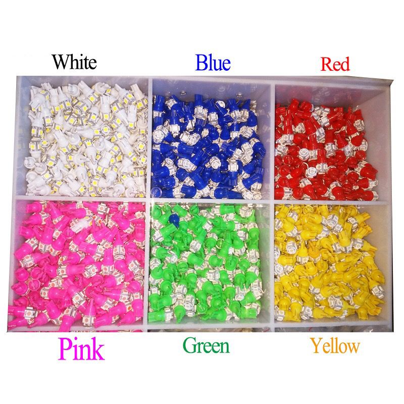 led car lights W5W T10 5050 5SMD width indicator lights Car reading lights license plate lights led bulbs