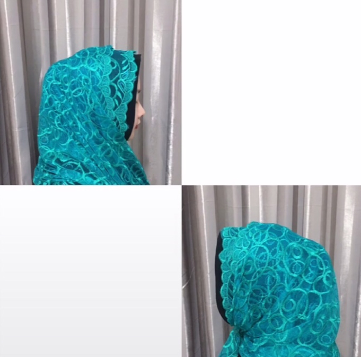 Embroidered net sequin Embroidered casual scarf shawl sequin chiffon long scarf square 5