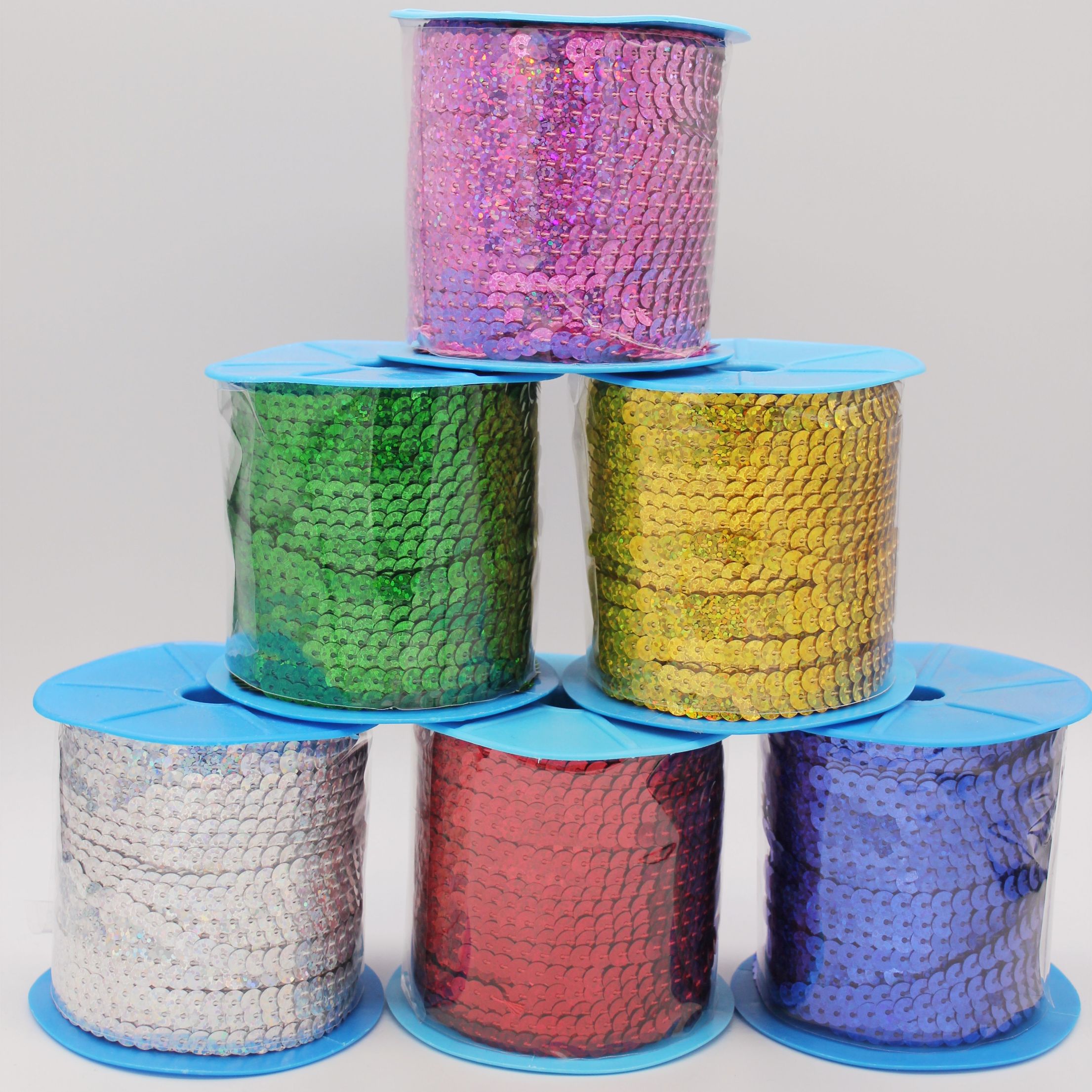 厂家直销环保镭射连线亮片 演出服装饰亮片 不破裂 现货款