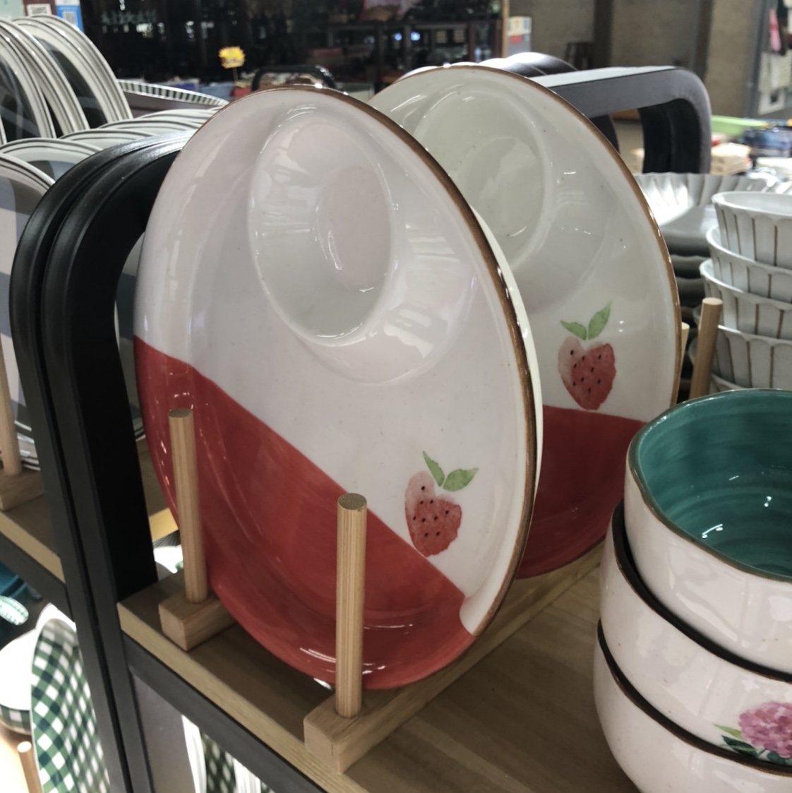 小清新陶瓷果盘色拉盘可爱风小资生活39