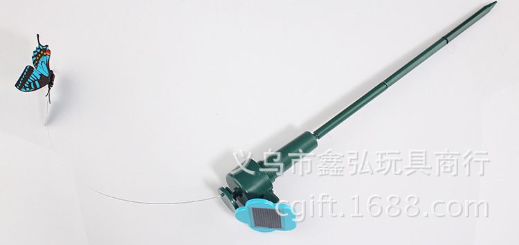 太阳能逗猫仿真蜂鸟 电动仿真蜻蜓飞鸟玩具 树脂工艺品园艺装饰详情10