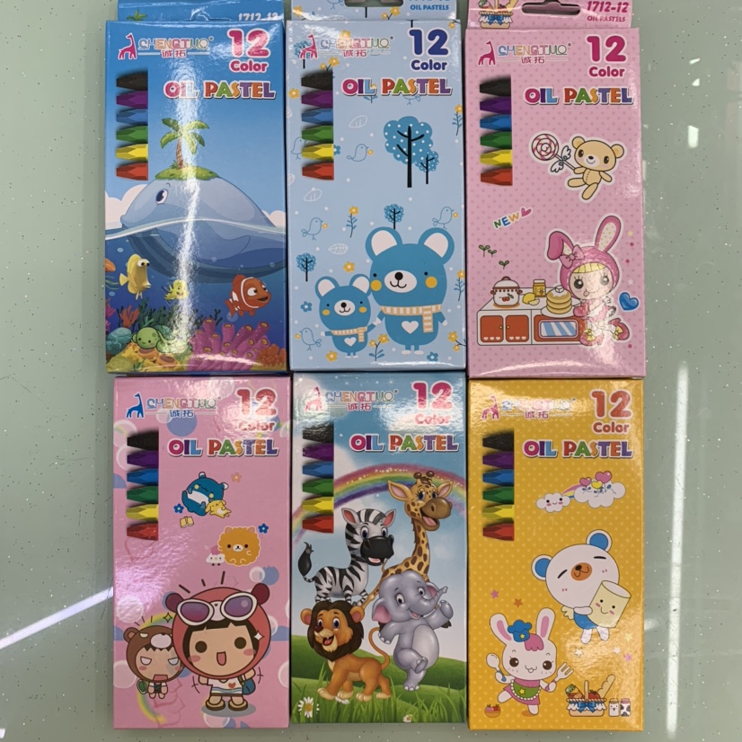 12 color oil painting stick, children crayons, high quality crayons