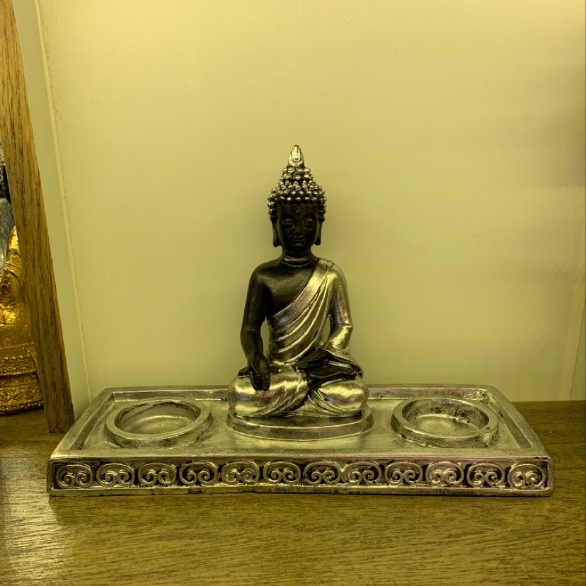 Buddha statue ornaments and candlestick handicrafts details Picture