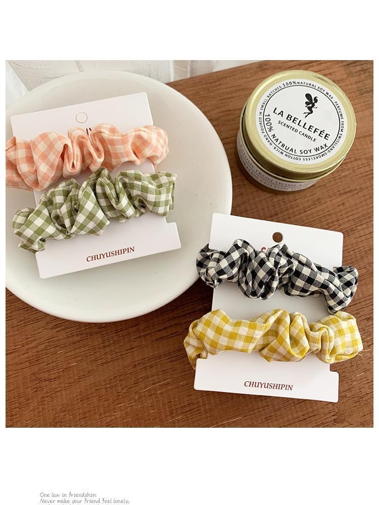 发圈/发夹/头绳/皮筋/大肠发圈白底实物图