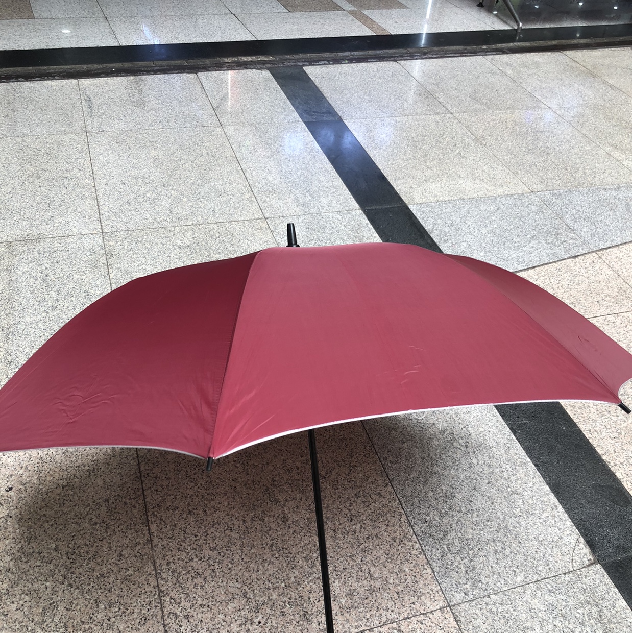 758K Fiber Silver Glue Umbrella details Picture