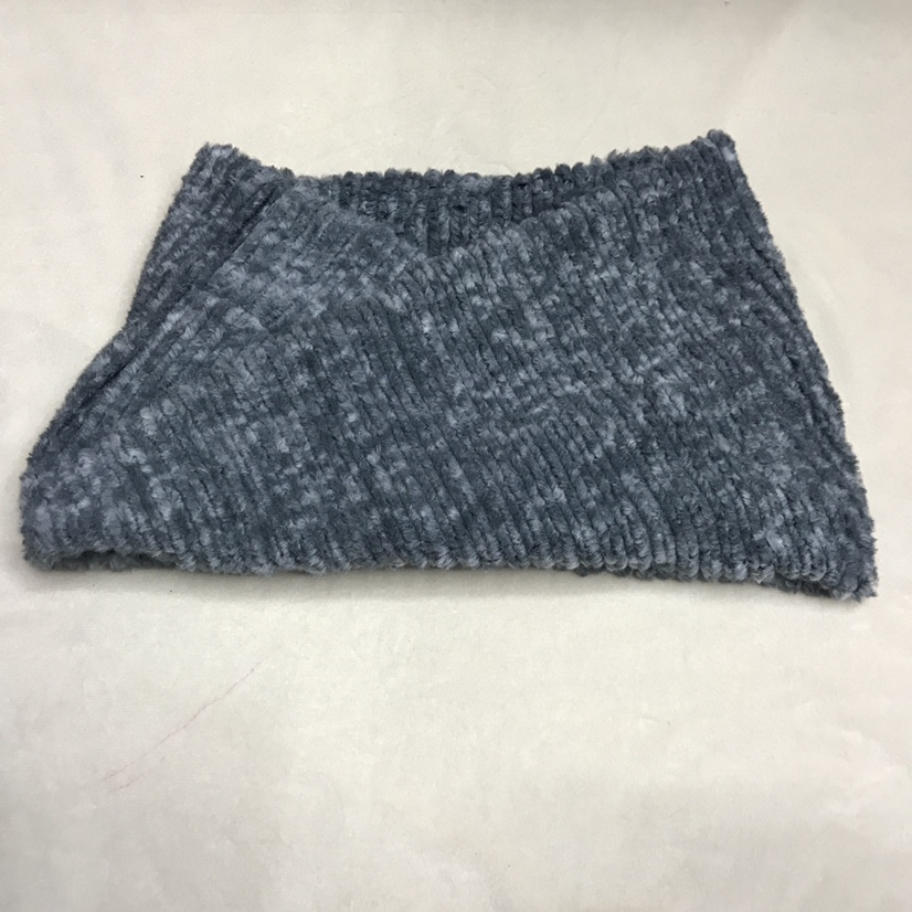 拉链花提花仿毛围巾围脖小兔毛围巾女韩版围巾产品图