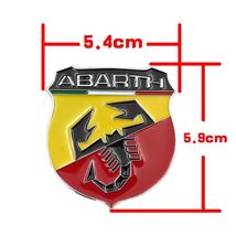 Abarth阿巴斯蝎子金属贴标个性阿巴斯蝎子贴标3D立体车贴车身贴