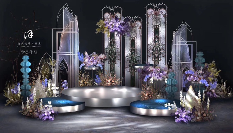 New Love River background wedding props, wedding supplies, aerial pendants, ceiling decorations, crystal hotel ceiling decorations, water droplets Specification image