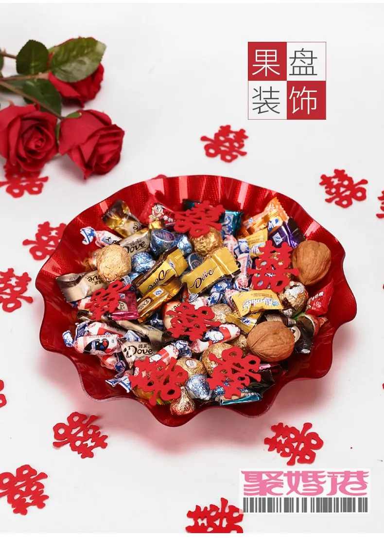 "Good products from Yiwu. Auspicious characters for marriage." Hand-thrown joy. Scattered joy, small scissors, joy wedding decoration. Scatter bed happiness detail image 11