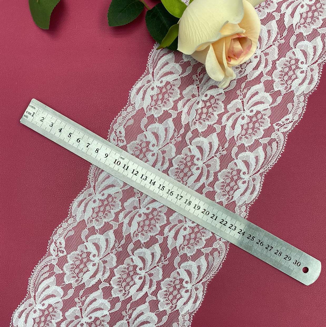 WH0187(16.5CM width) Lace trim, elastic lace, non-elastic lace, eyelash lace, lace fabric, clothing accessories, new style lace details Picture