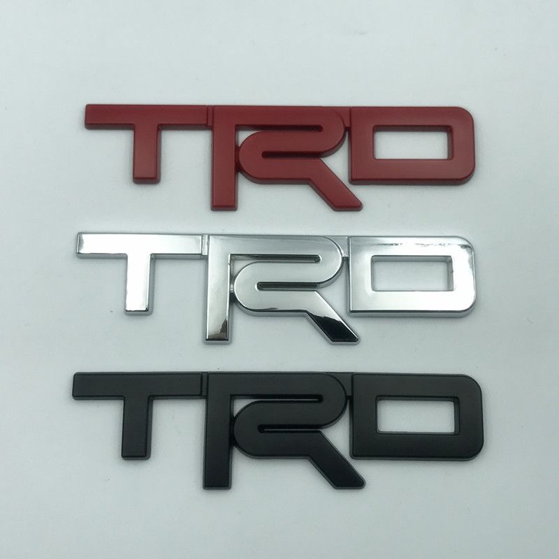新款TRD金属贴改装车身贴标后备箱尾标贴3D立体车标贴TRD改装贴标图