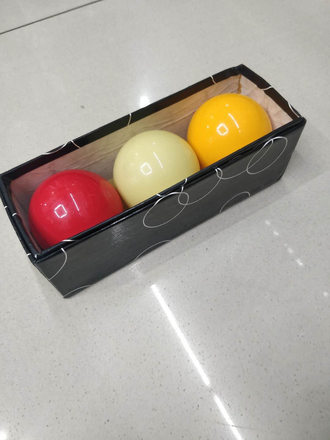 Three billiard balls