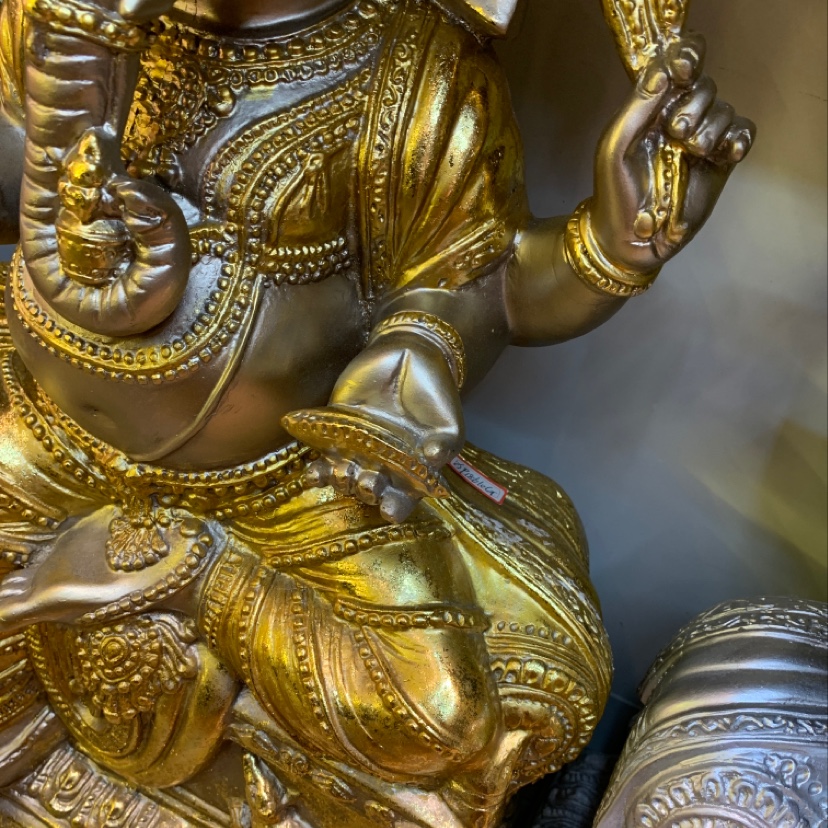 A home decoration and handicraft of GANESHA, the god of wealth from India and Southeast Asia undefined
