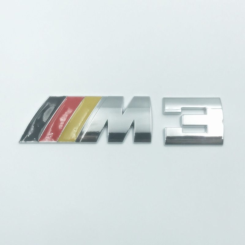 适用于宝马M车标贴标志5系M3 M5 X1M X3M X5M X6金属车贴后尾标详情6