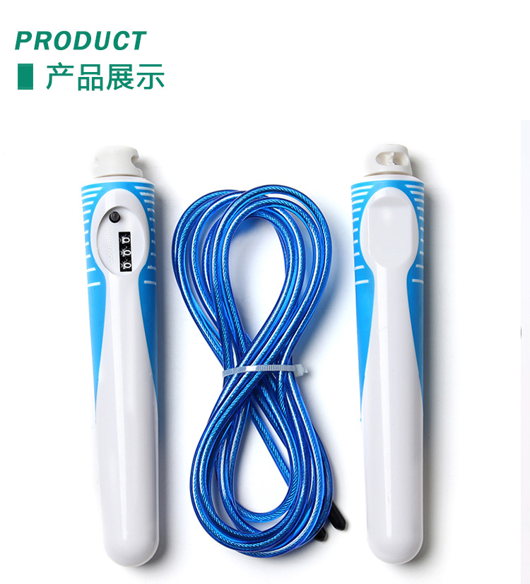 Two-color counting handle steel wire rope
