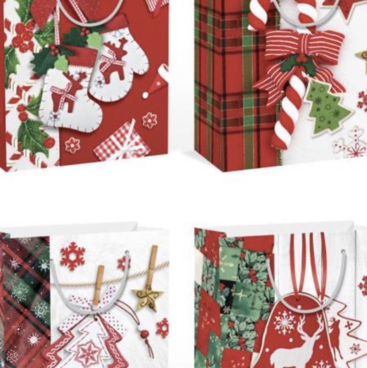 圣诞礼品袋，包装袋圣诞用品细节图