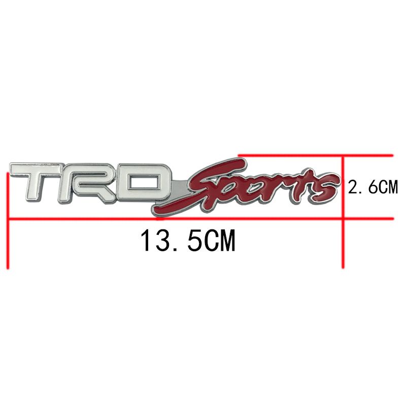 适用于丰田TRD车标金属TRD SPORTS改装贴标TRD SPORT改装徽章详情图1