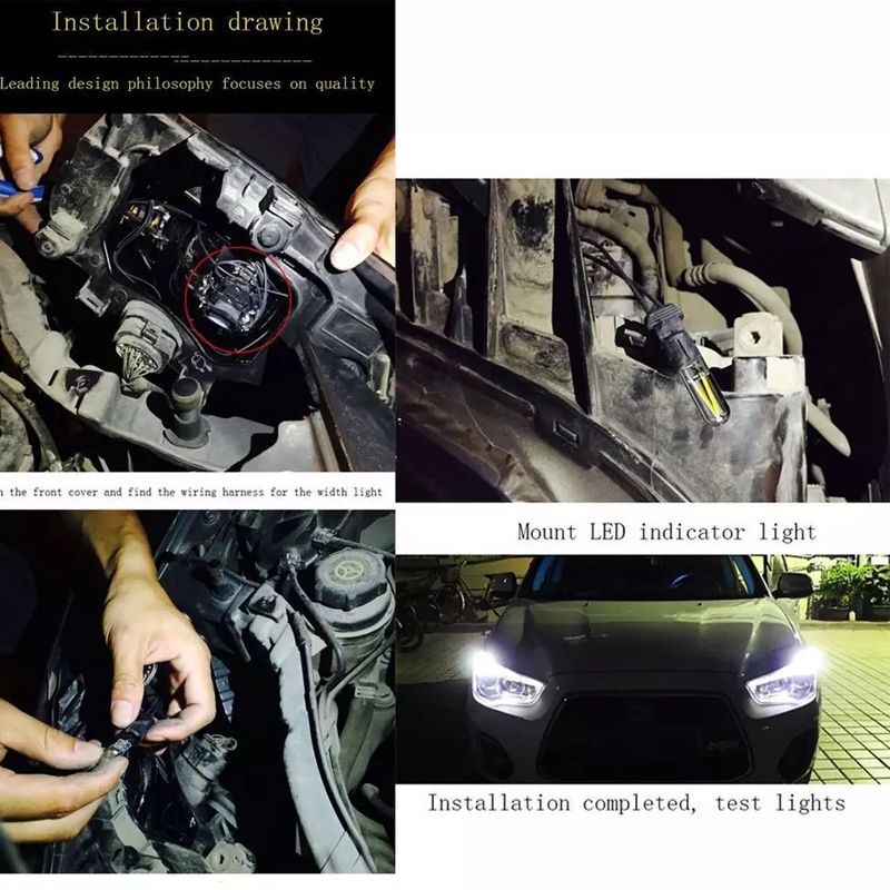 The new T10 COB filament glass width indicator light for automobiles is a bestseller in foreign trade detail image 7
