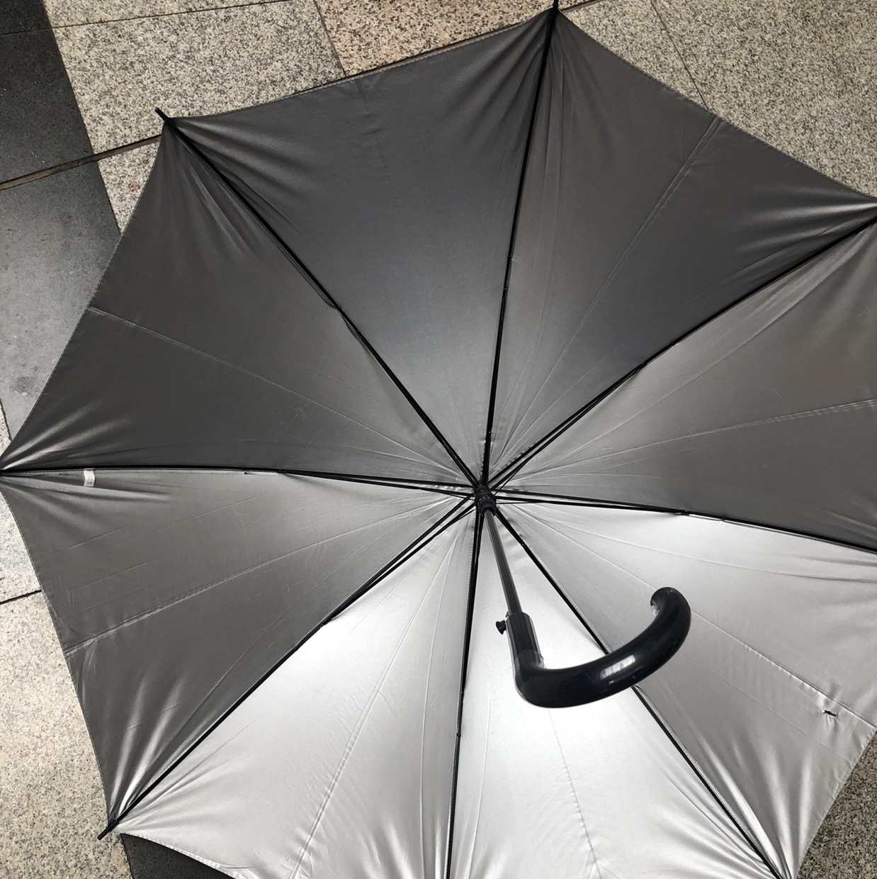 60Cm 8K Silver Rubber Sunshade Umbrella Item Picture