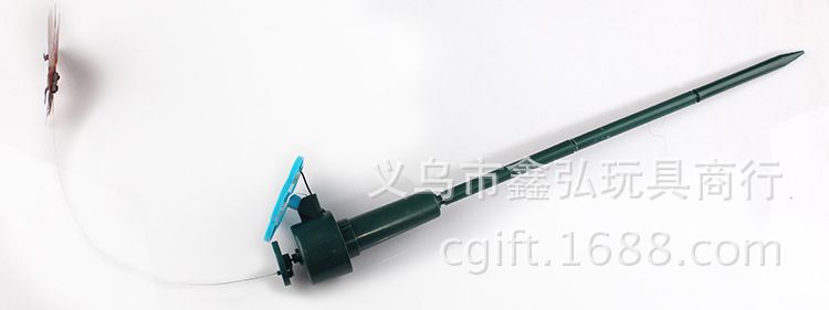太阳能逗猫仿真蜂鸟 电动仿真蜻蜓飞鸟玩具 树脂工艺品园艺装饰详情9