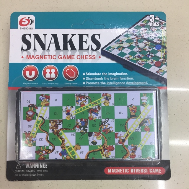 国际象棋 SNAKES 吸卡蛇梯棋 带磁性棋