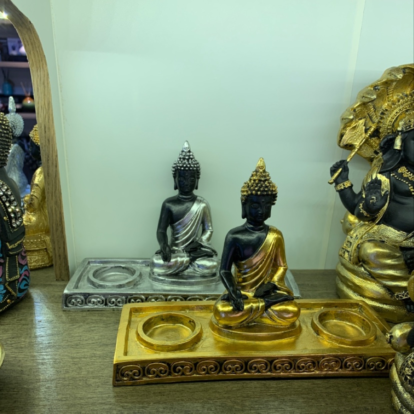 Buddha statue ornaments and candlestick handicrafts Specification image