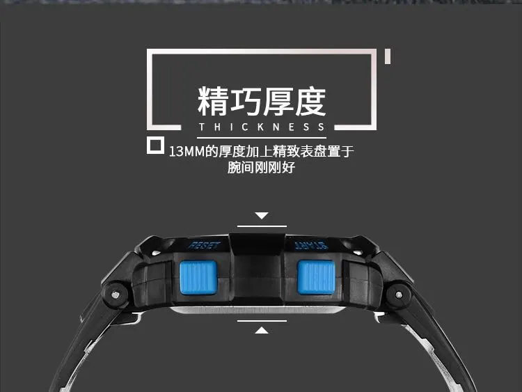 Mingrui Children's Watch, boys' waterproof electronic watch, multi-functional luminous, running sports, boys' watch for primary and secondary school students detail image 10