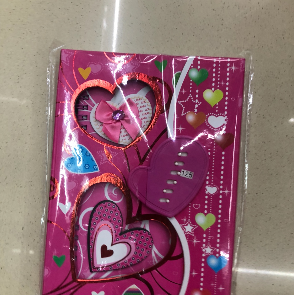 Heart type password diary BJ-1320 thumbnail