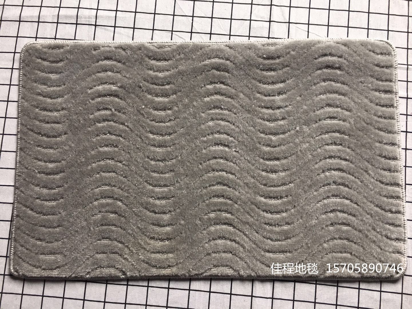 TPR single-color polypropylene jacquard floor mat, new anti-slip floor mat, entrance floor mat, anti-slip feet, single-color polypropylene floor mat details Picture