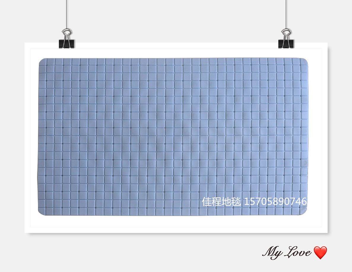 New best-selling square anti-slip bathroom mat, square foot mat, bathtub mat, pvc anti-slip mat, small square anti-slip bathroom mat Specification drawing