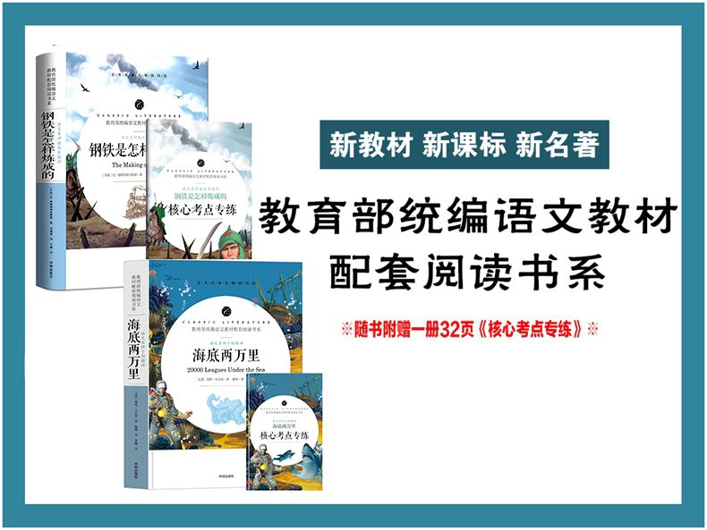 钢铁是怎样练成的老师推荐指定必读书海底两万里部编语文教材配套详情图1