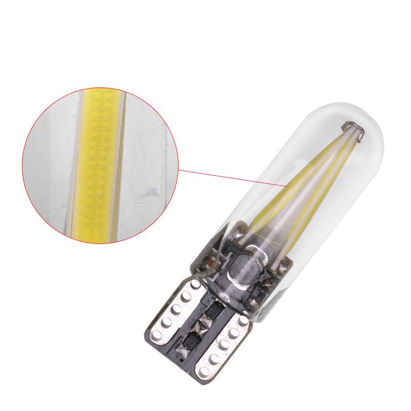 The new T10 COB filament glass width indicator light for automobiles is a bestseller in foreign trade detail image 2