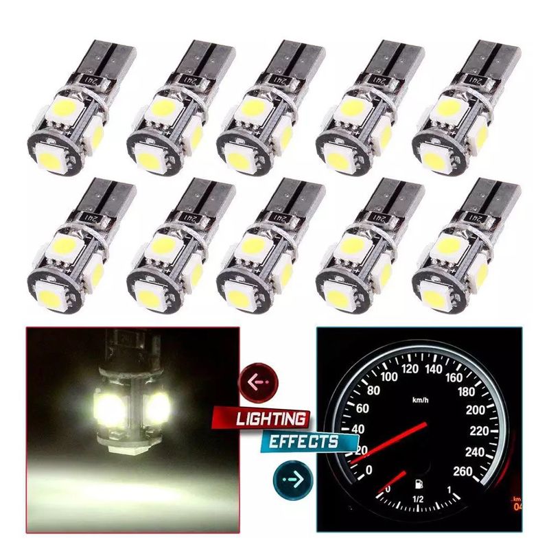 Decoding led car light W5W T10 5050 5SMD width indicator light reading light license plate light led bulb