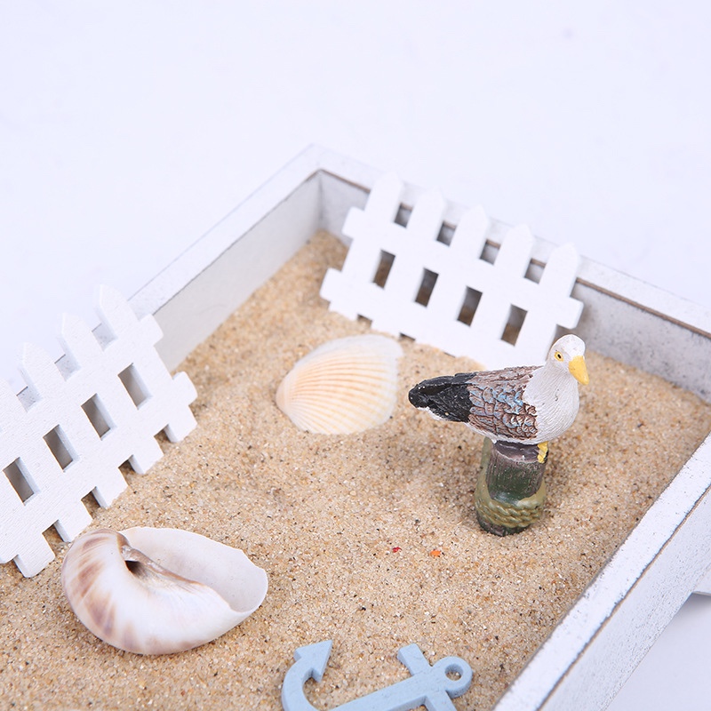 Accesorios de escritorio creativos artesanías de resina mini beach home display artesanía minimalista regalos al por mayor Application Scenario