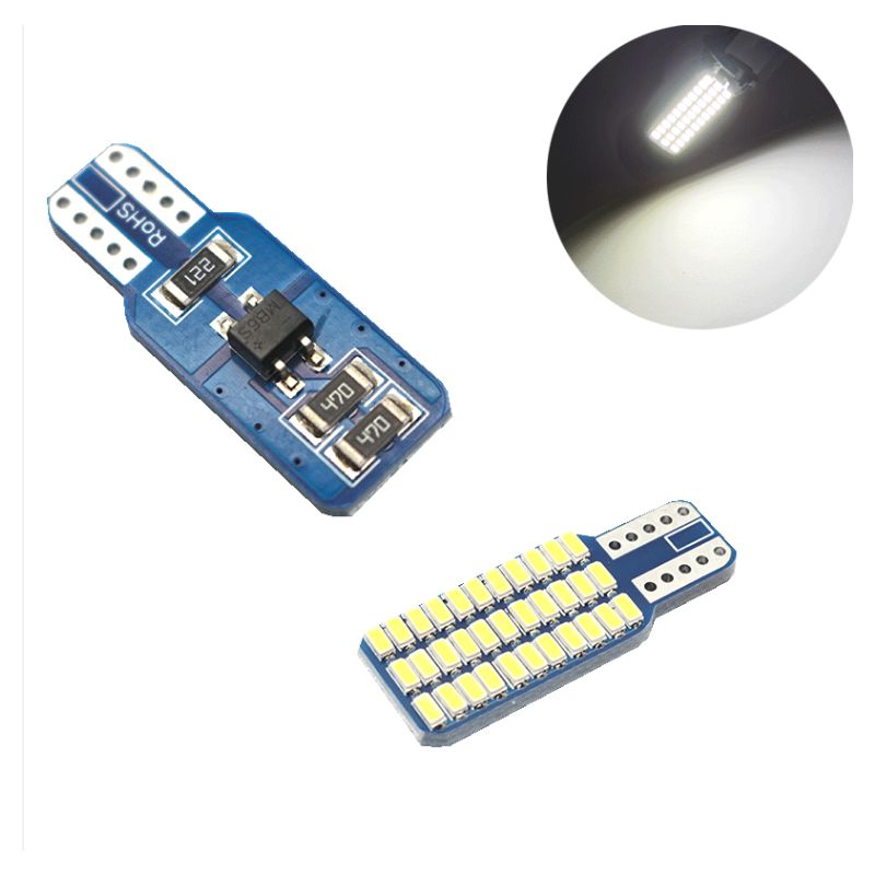 Car decoding LED W5W single-sided width indicator light, trunk light, license plate light T10 3014 33 light Specification image