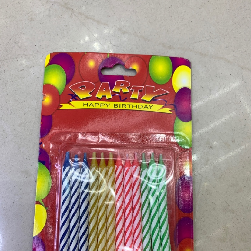 Wholesale of colored candles, birthday candles, party decoration supplies