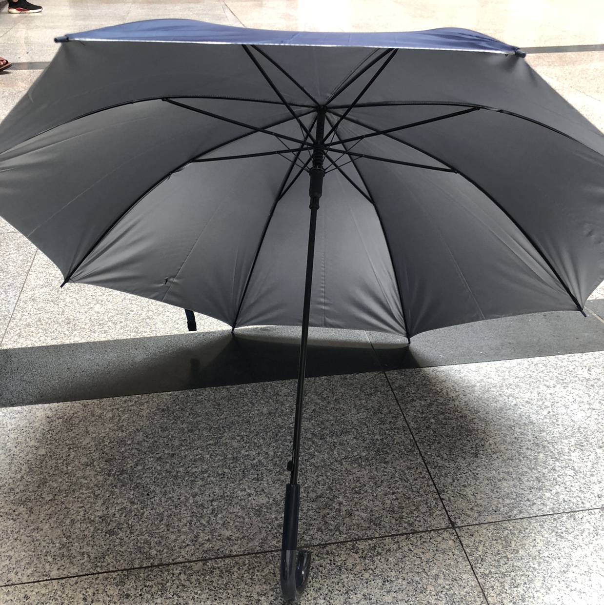 60Cm 8K Silver Rubber Sunshade Umbrella Specification drawing