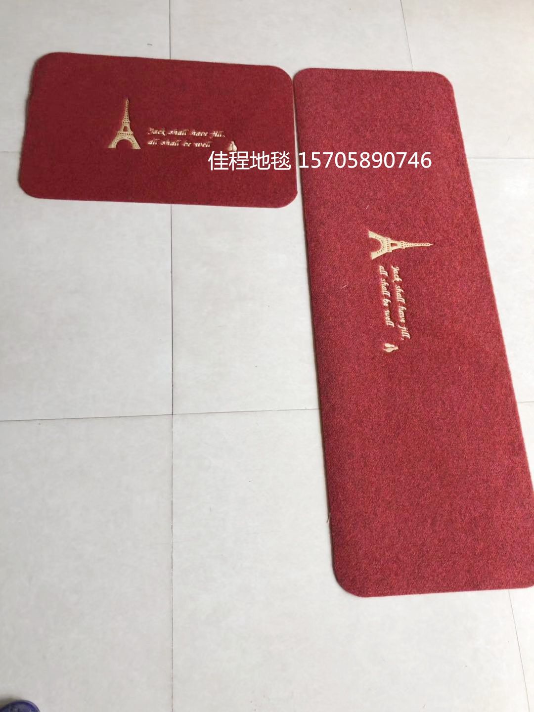 New best-selling and affordable embroidered rubbing pads, kitchen 2-piece set, kitchen pads, household pads, water-absorbing and anti-slip pads, combination pads Item Picture